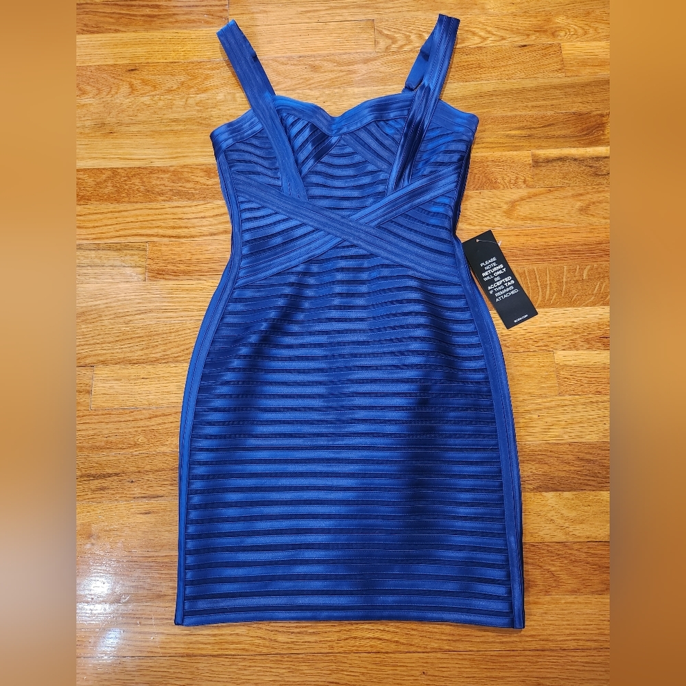 BcbgMaxAzria Navy Blue Dress